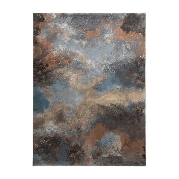 Industrielle Teppiche - Raphael Blau Terrakotta - 1