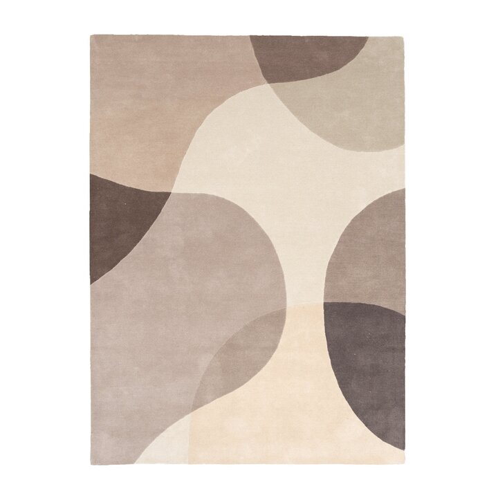 Wollteppich Abstrakt - Clarice Braun Beige - 1