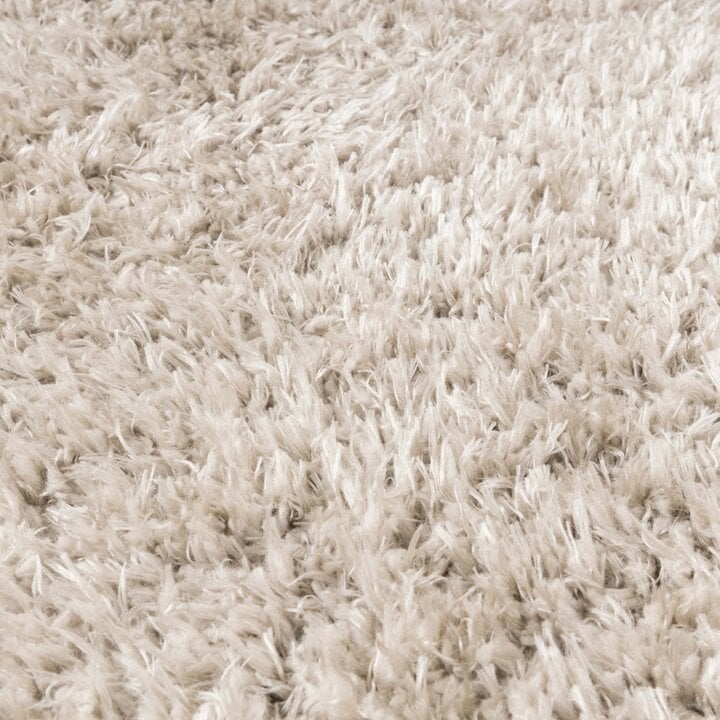 Shaggy Teppich Rund - Blaze Beige Grau - 3