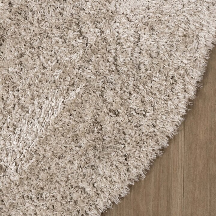 Shaggy Teppich Oval - Blaze Beige Grau - 4