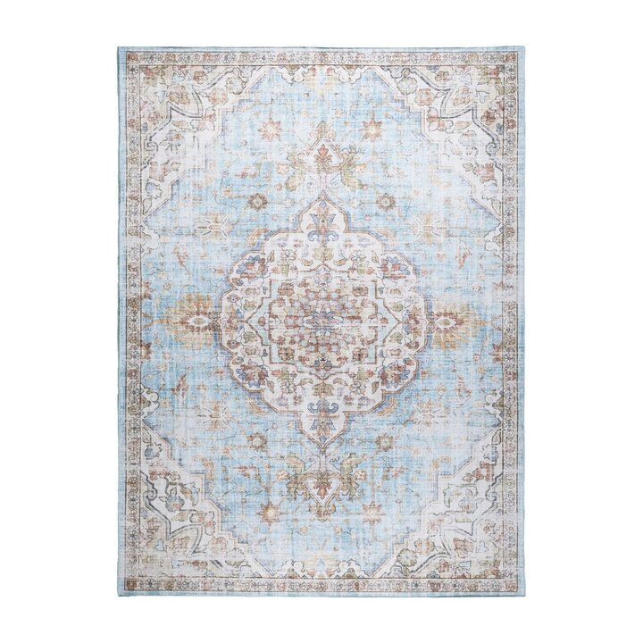 Orientteppich - Leyla Medaillon Hellblau - 1