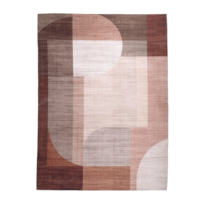 Gartenteppich Abstrakt - Groovy Shapes Creme Terra - 1