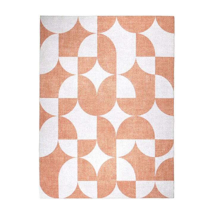 Gartenteppich Abstrakt - Groovy Tiles Terrakotta - 1