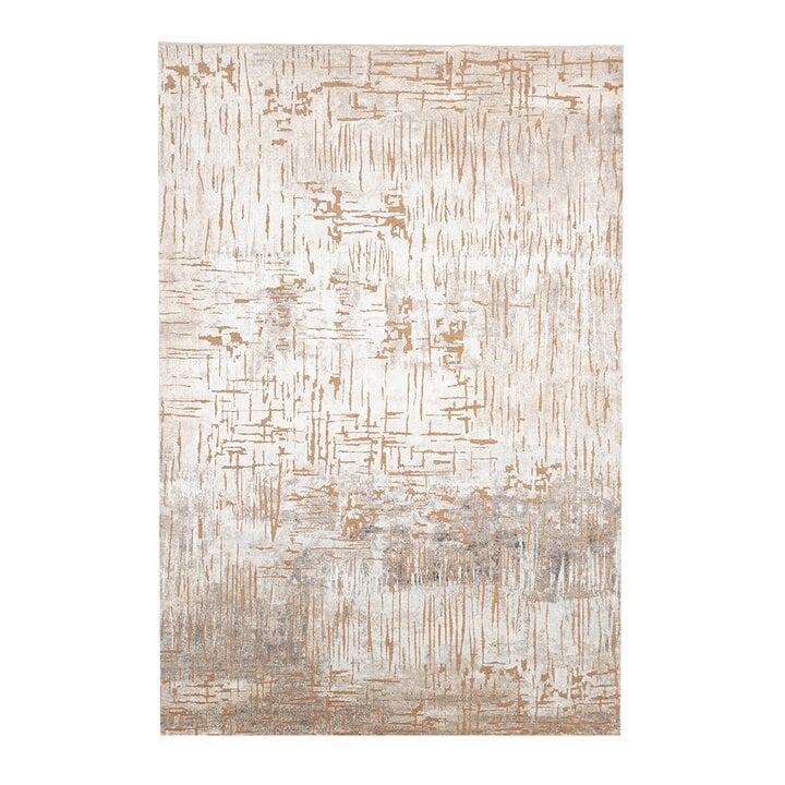 Teppich Modern - Hendrix Grunge Creme Terracotta - 1