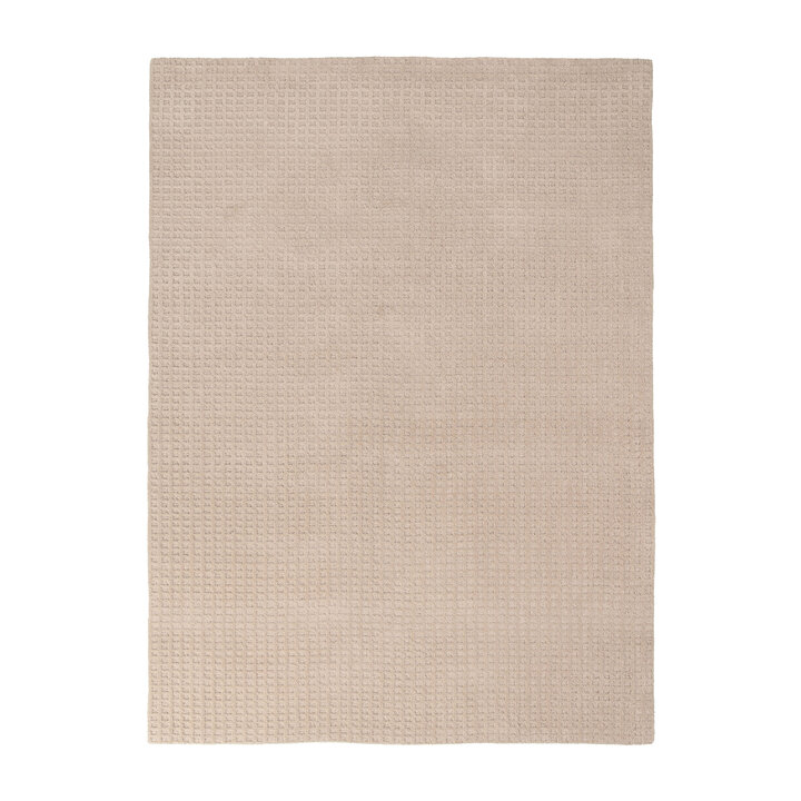 Handwebteppichs - Candice Grid Beige - 1