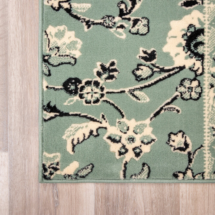 Teppich Patchwork - Wonder Grün Schwarz - 4