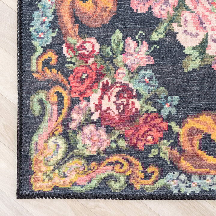 Blumen Teppich - Estate Rosen Kelim Gold - 6