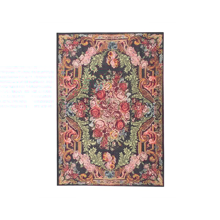 Blumen Teppich - Estate Rosen Kelim Gold - 1