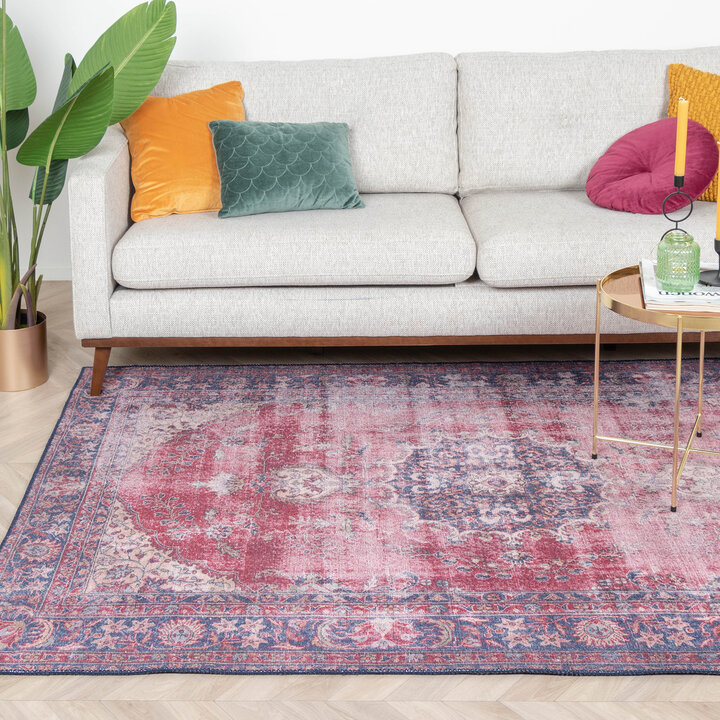 Teppich Vintage - Estate Medaillon Bordeaux Rot - 3