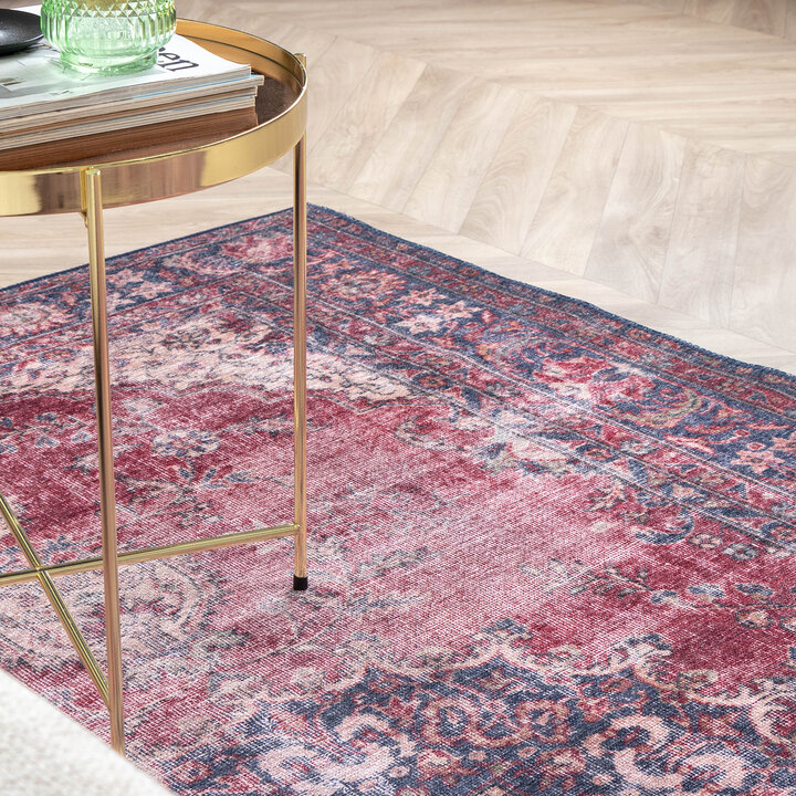 Teppich Vintage - Estate Medaillon Bordeaux Rot - 4