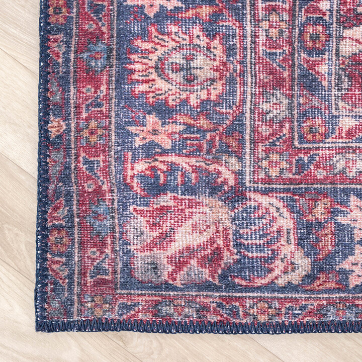 Teppich Vintage - Estate Medaillon Bordeaux Rot - 7