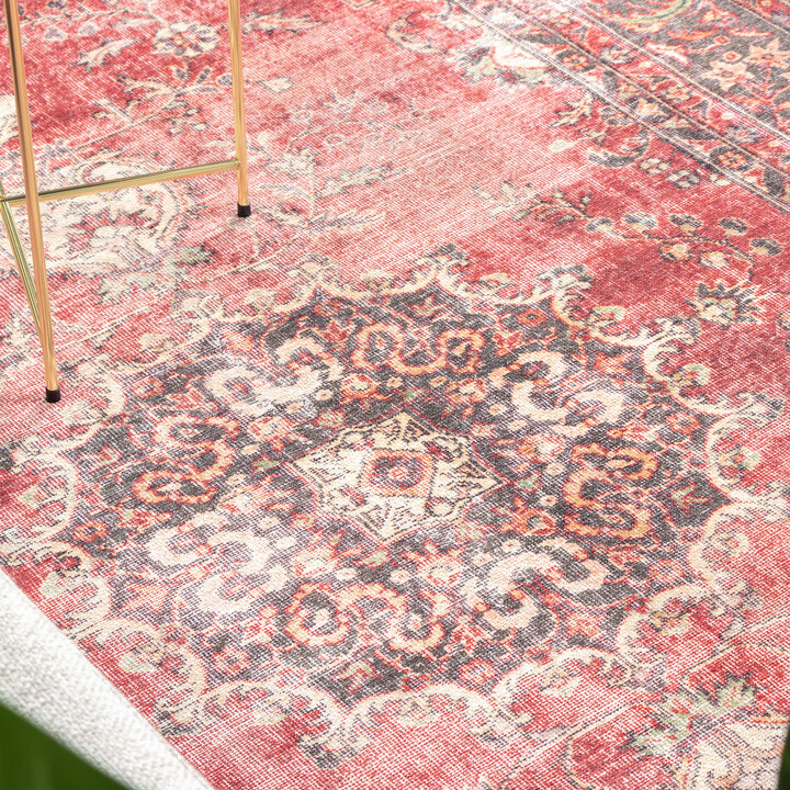 Teppich Vintage - Estate Medaillon Rot - 5