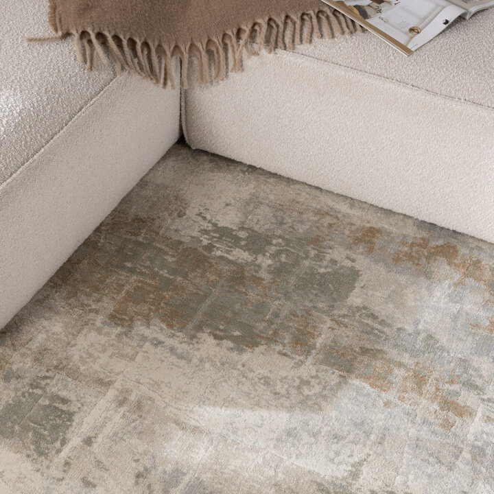 Designer Teppich - Marnix Grunge Creme Taupe - 2