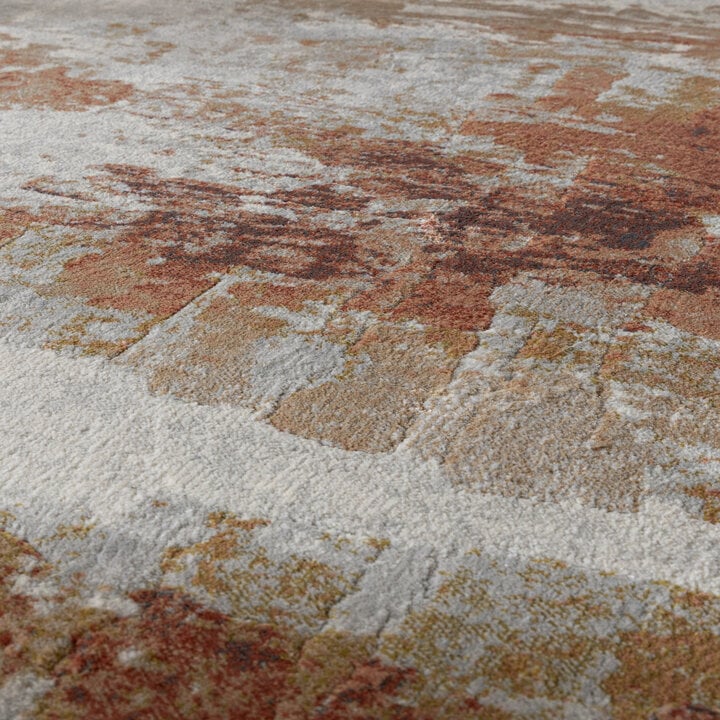 Designer Teppich - Marnix Grunge Creme Terrakotta - 3