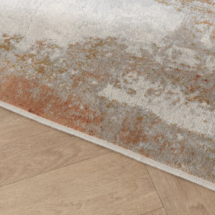 Designer Teppich - Marnix Grunge Creme Terrakotta - 5