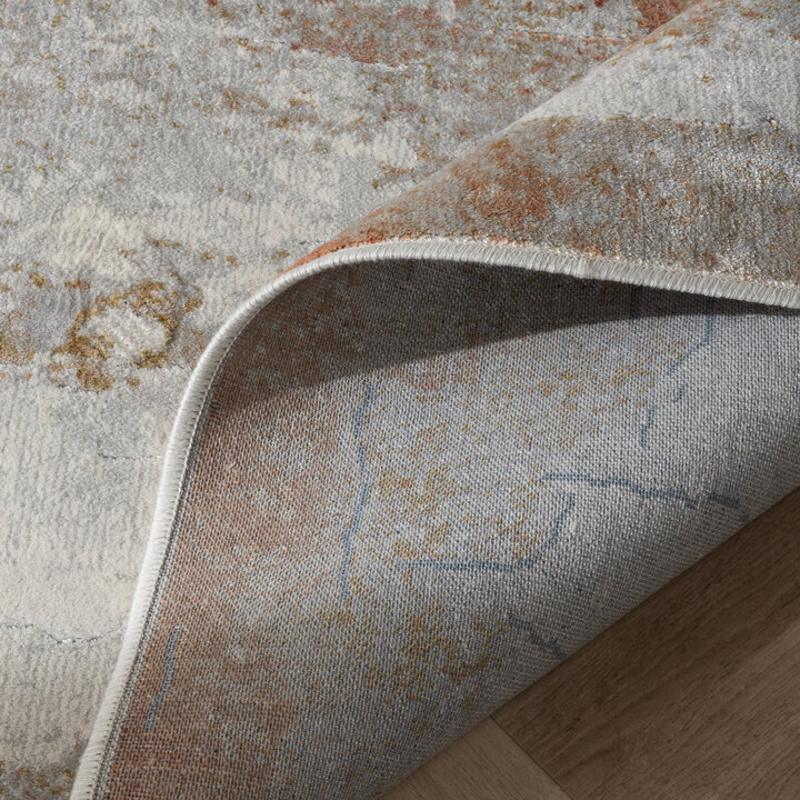 Designer Teppich - Marnix Grunge Creme Terrakotta - 6