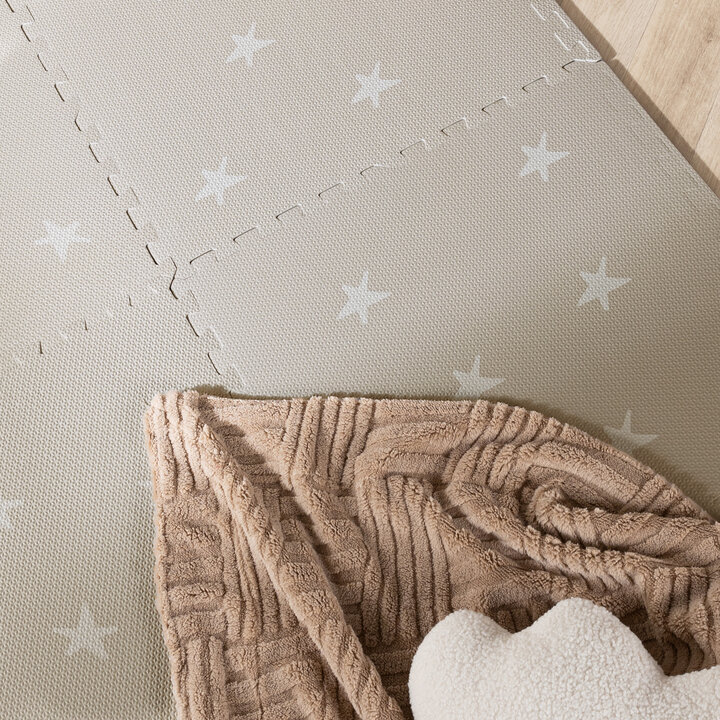 Puzzlematte - Alfie Stars Grau/Beige - 2