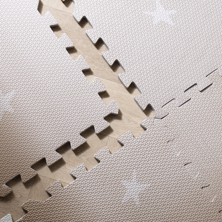 Puzzlematte - Alfie Stars Grau/Beige - 4