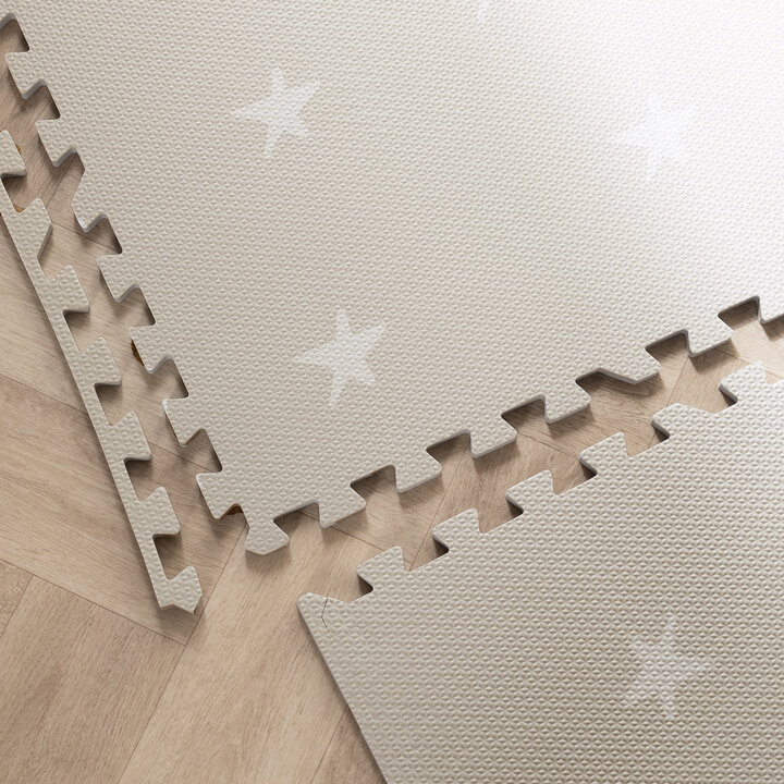 Puzzlematte - Alfie Stars Grau/Beige - 5