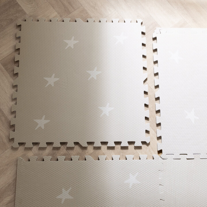 Puzzlematte - Alfie Stars Grau/Beige - 6
