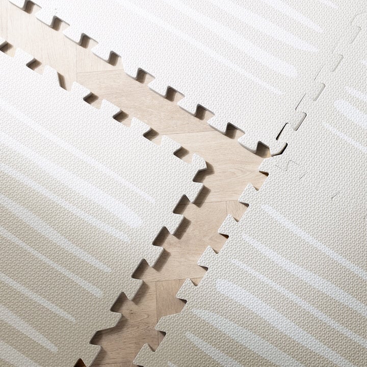 Puzzlematte - Alfie Stripes Grau/Beige - 4