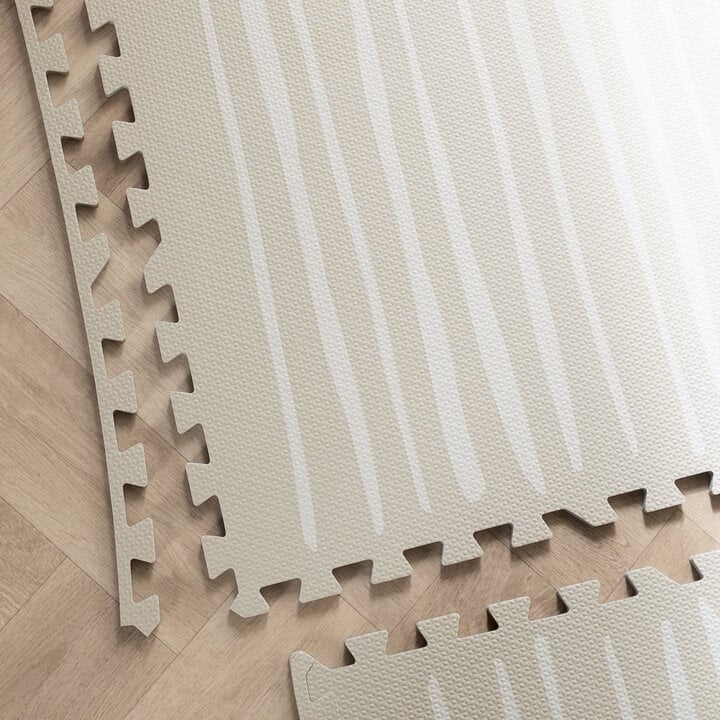 Puzzlematte - Alfie Stripes Grau/Beige - 6