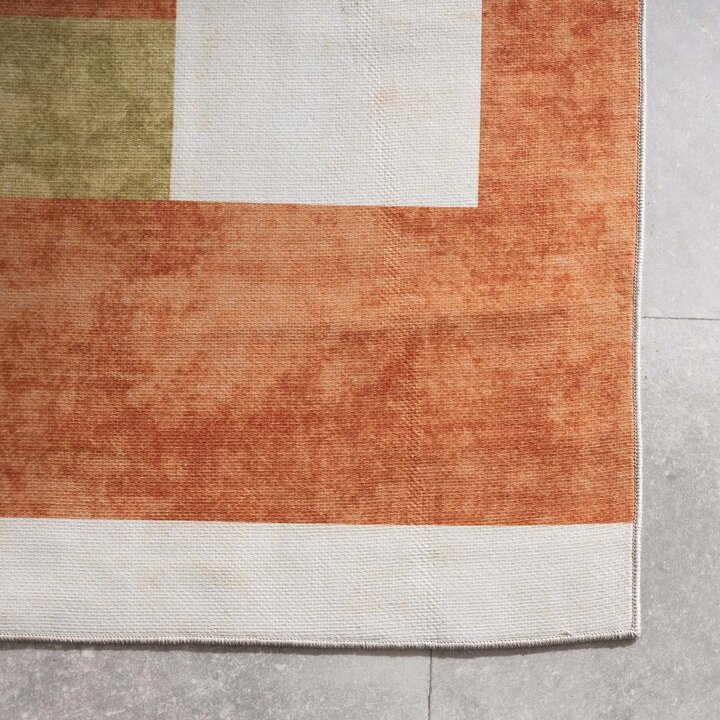 Retro In - & Outdoorteppich - Pop Lines Terra - 4