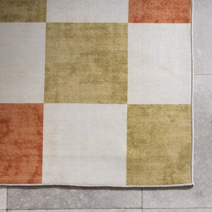 Retro In- & Outdoorteppich - Pop Cubes Terra - 4