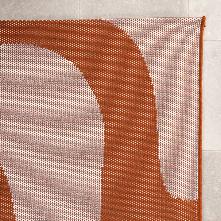 In- & Outdoor Teppich - Summer Swirl Terracotta - 4