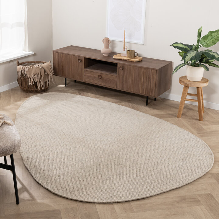 Wollteppich Organisch - Bliss Creme Weiß - 7