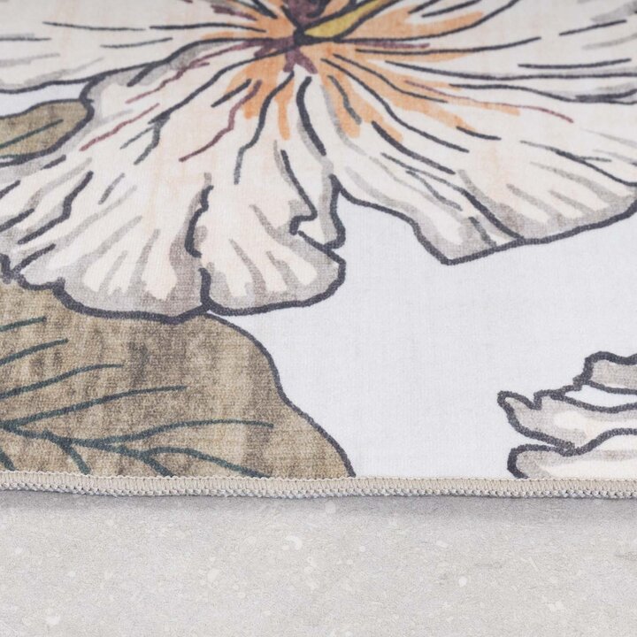 Outdoor Teppich Blumen - Poppy Creme - 5