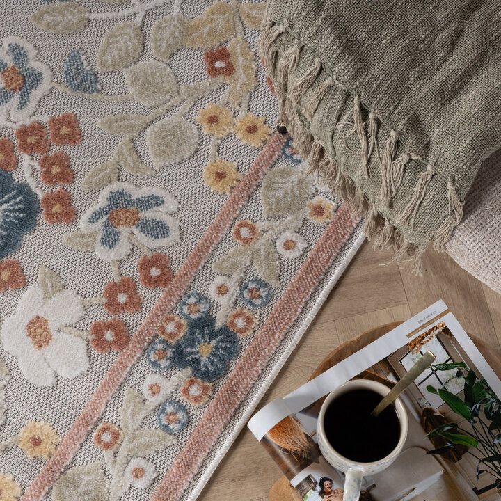 In - & Outdoorteppich - Bloom Oriental Bunt - 2