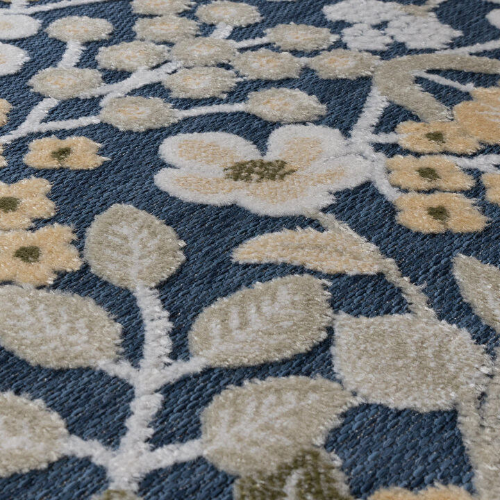 In - & Outdoorteppich - Bloom Oriental Blau - 3