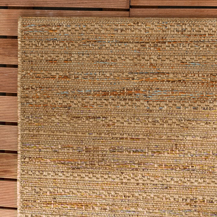 In- & Outdoor Jute Teppich - Daisy Lines Bunt - 4