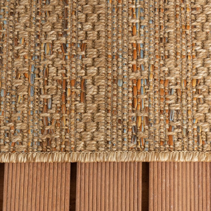 In- & Outdoor Jute Teppich - Daisy Lines Bunt - 5