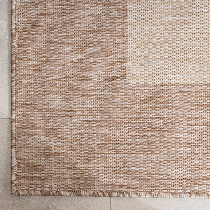In- & Outdoor Teppich - Sierra Border Creme Beige - 4