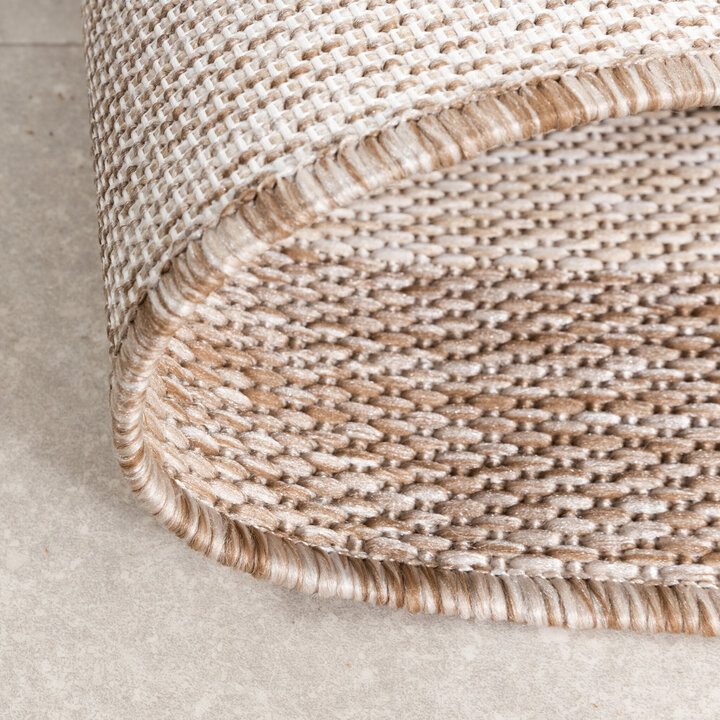 In- & Outdoor Teppich - Sierra Frame Beige Creme - 6