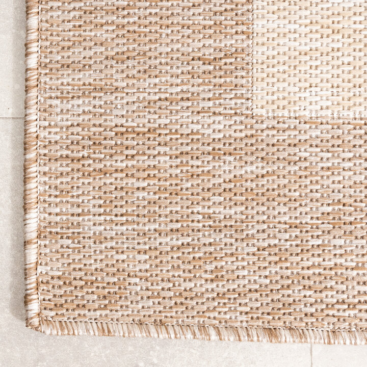 In- & Outdoor Teppich - Sierra Border Beige Creme - 4