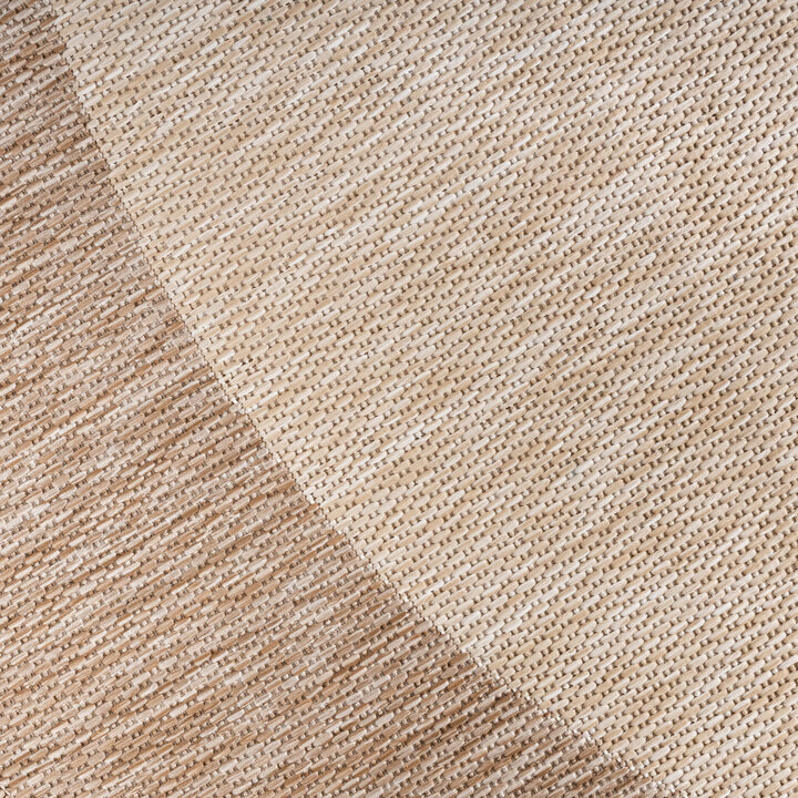 In- & Outdoor Teppich Rund - Sierra Border Creme Beige - 3