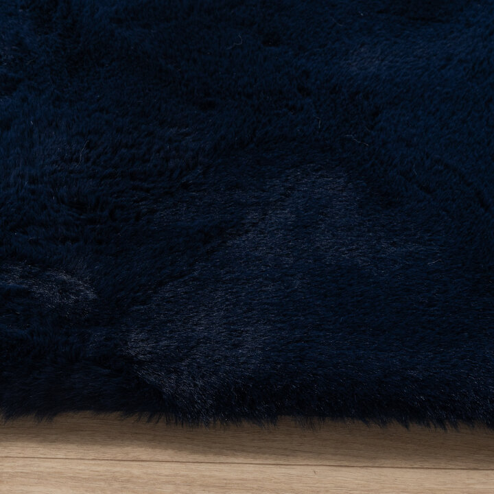 Hochflor Teppich - Comfy Supreme Dunkelblau - 4
