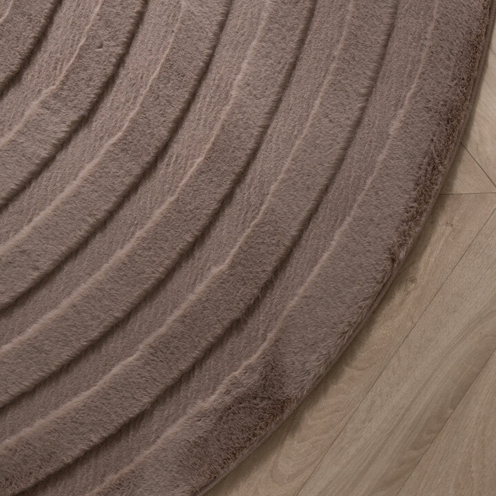 Teppich Organisch - Flowy Wavy Taupe - 4