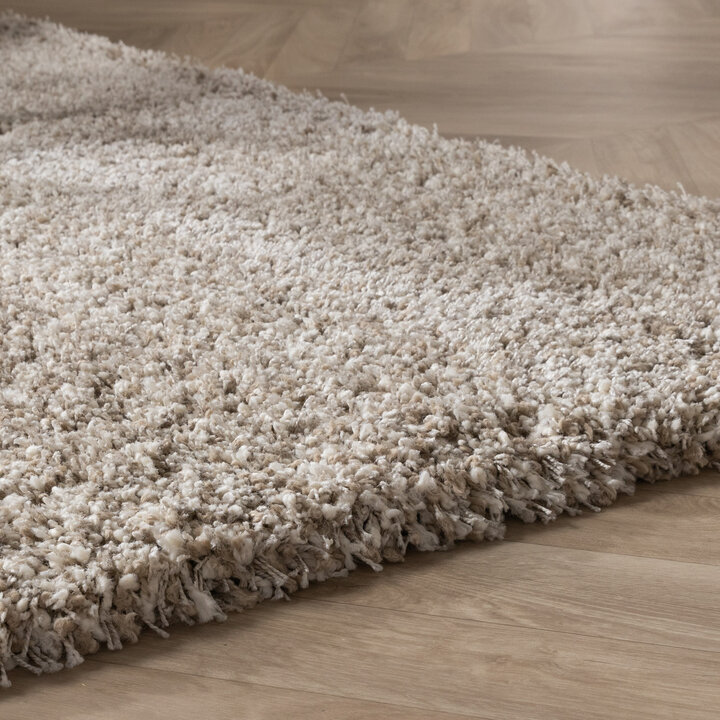 Hochflor Wohnzimmer Teppich - Yves Beige - 5