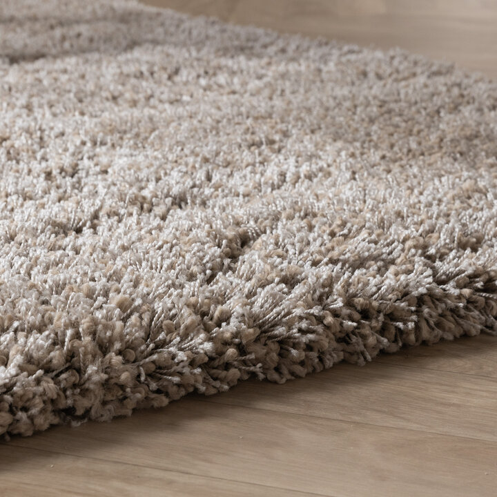 Hochflor Wohnzimmer Teppich - Yves Taupe - 5