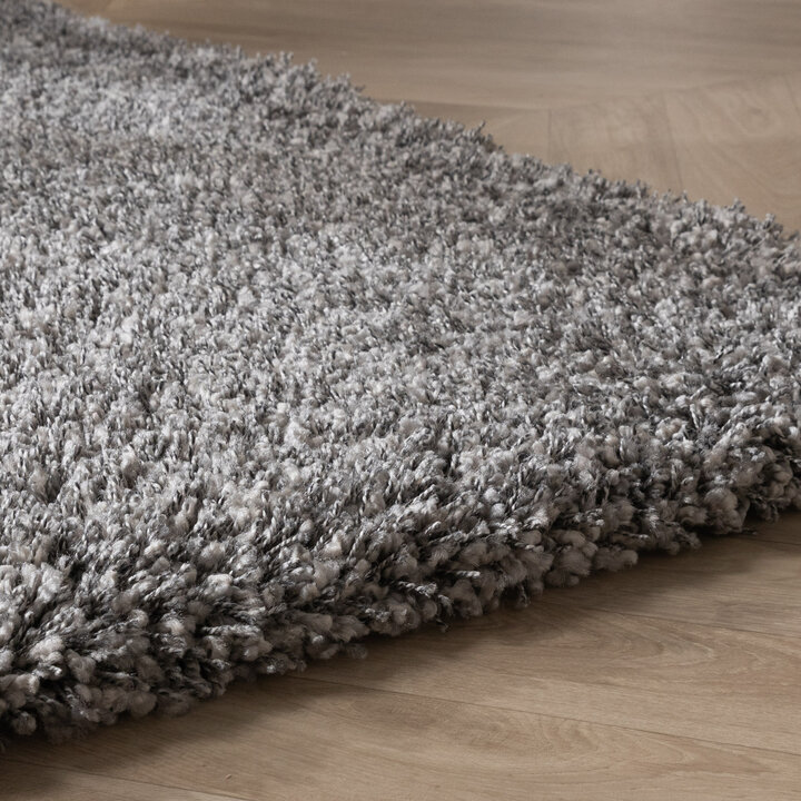 Hochflor Wohnzimmer Teppich - Yves Grau - 5