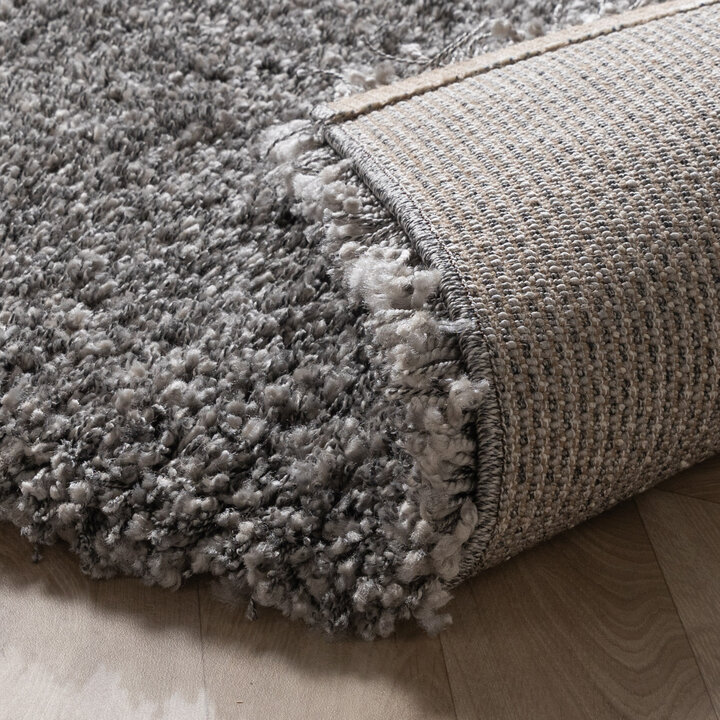 Hochflor Wohnzimmer Teppich - Yves Grau - 6