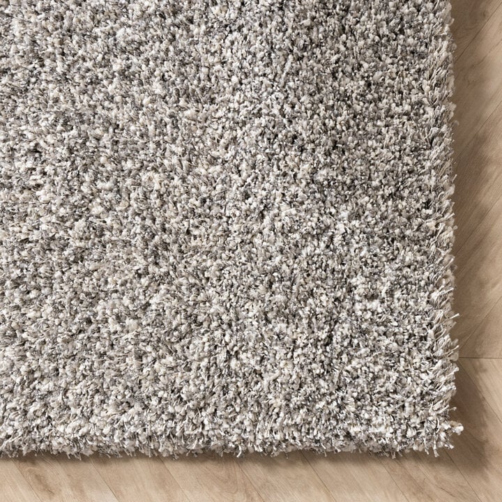 Hochflor Wohnzimmer Teppich - Yves Hellgrau - 4