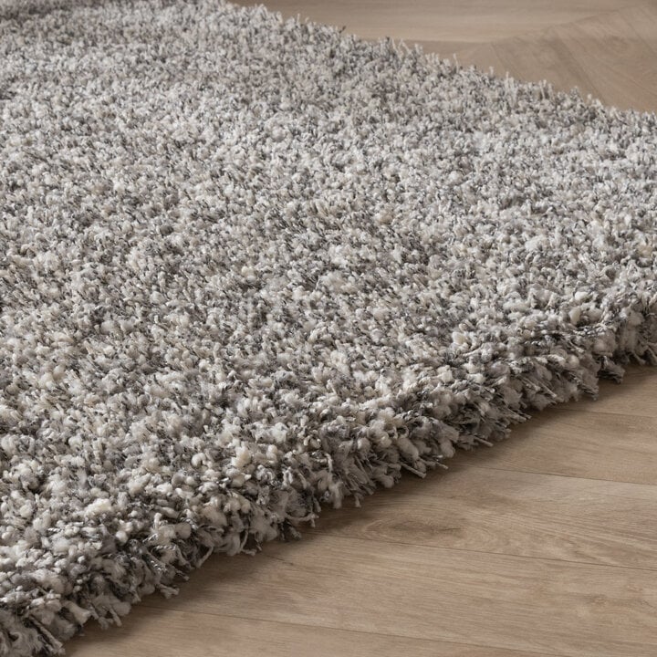 Hochflor Wohnzimmer Teppich - Yves Hellgrau - 5