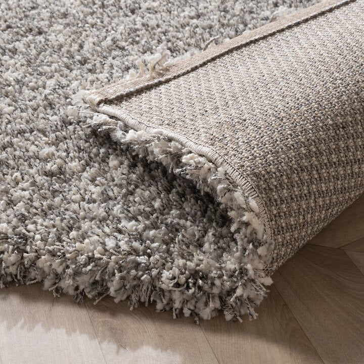 Hochflor Wohnzimmer Teppich - Yves Hellgrau - 6