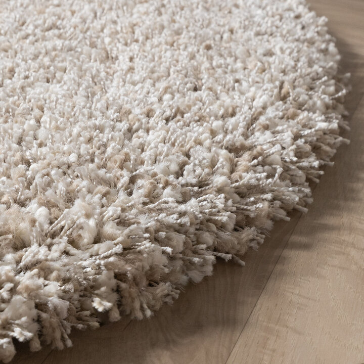 Runder Wohnzimmer Teppich - Yves Beige - 5