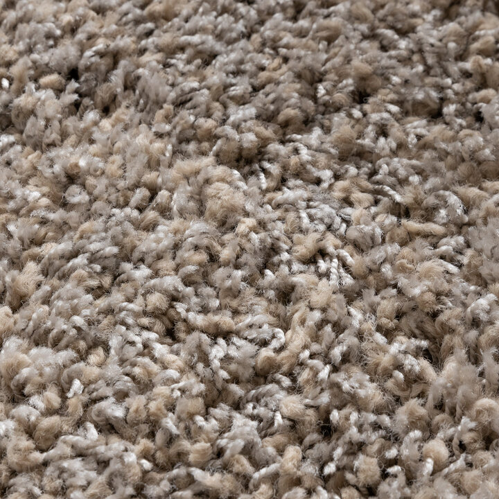 Runder Wohnzimmer Teppich - Yves Taupe - 3